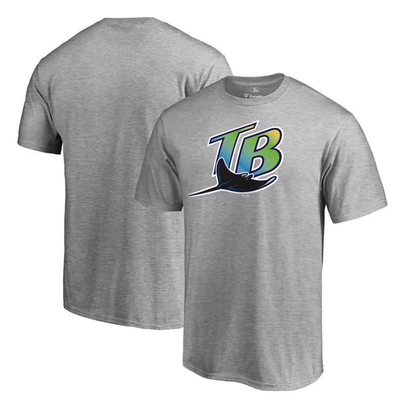 Men Tampa Bay Rays Gray Cooperstown Collection Forbes T-Shirt