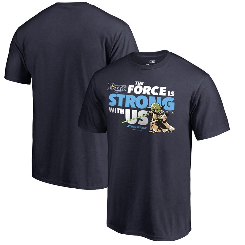 Men Tampa Bay Rays Star Wars Jedi Strong Fanatics Branded Navy T-Shirt