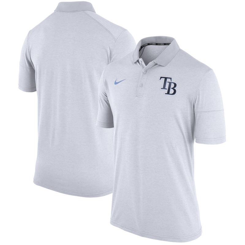 Men Tampa Bay Rays White Fashion Polo Shirt