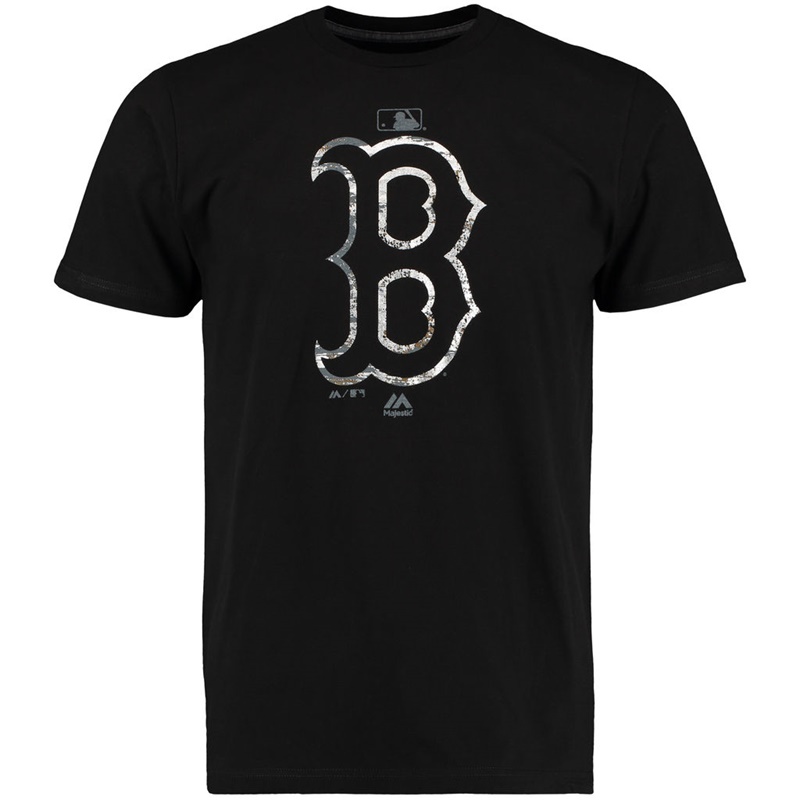 Boston Red Sox Black Clubhouse Fashion Foil T-Shirt -  Men