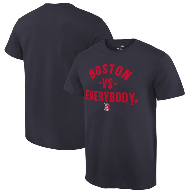 Men Boston Red Sox Navy MLB vs. Everybody T-Shirt