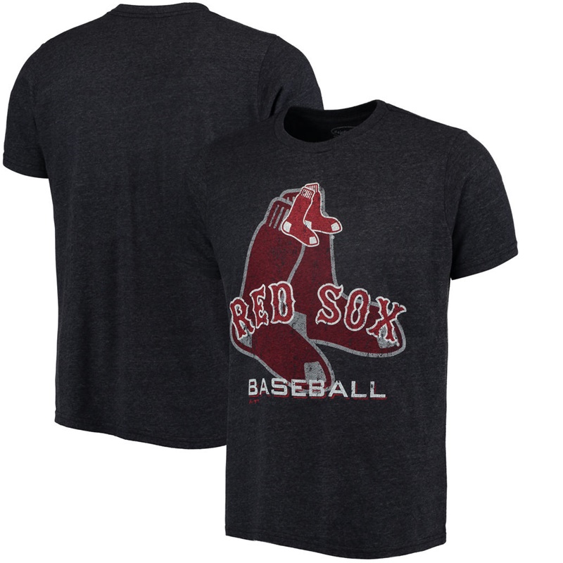 Men Boston Red Sox Navy Visionary Tri-Blend T-Shirt