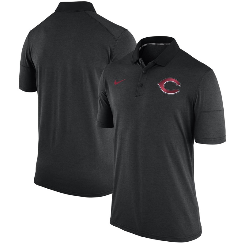 Men Cincinnati Reds Black Fashion Polo Shirt