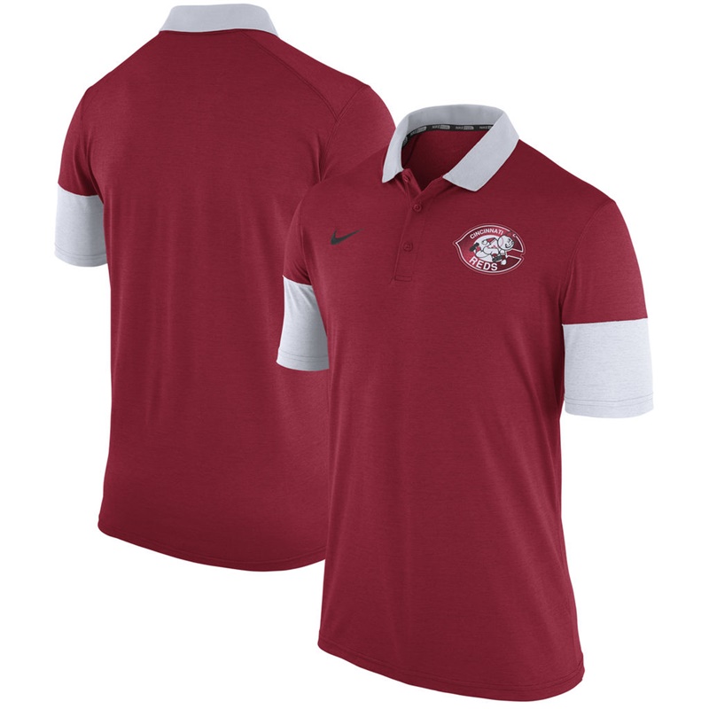 Men Cincinnati Reds Red Fashion Polo Shirt