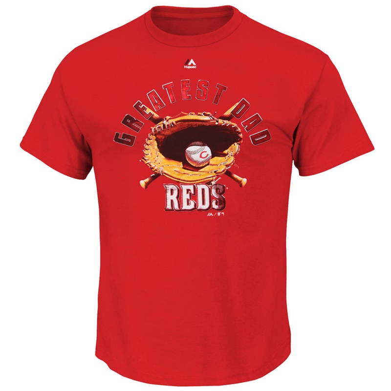 Men Greatest Dad II Cincinnati Reds Red T-Shirt