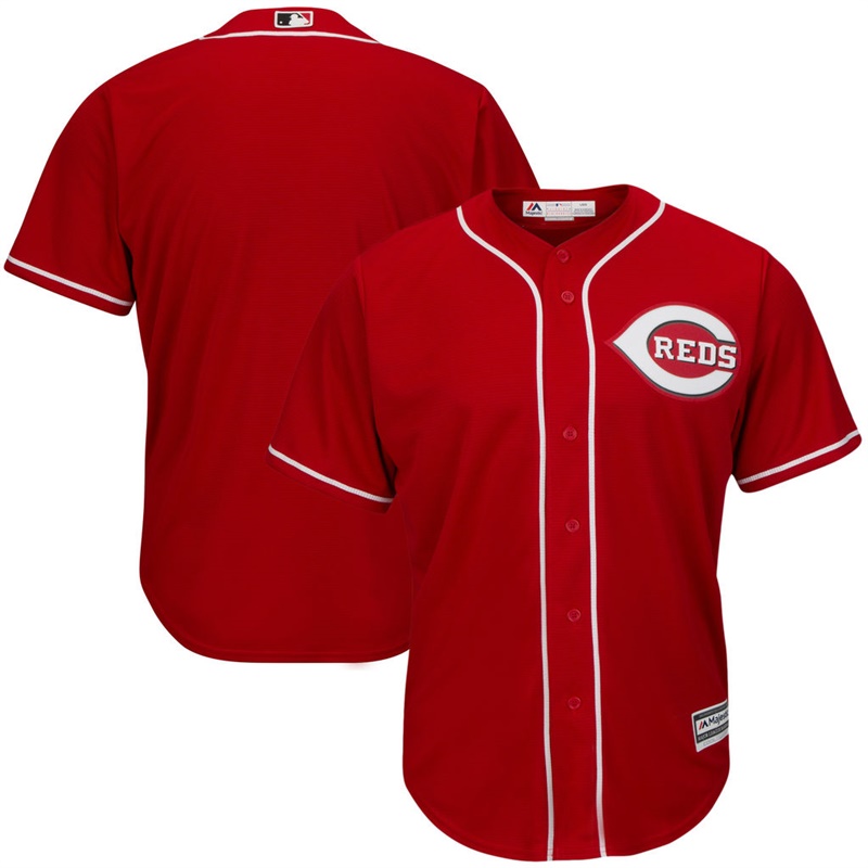 Men Cincinnati Reds Scarlet Replica Alternate Team Jersey