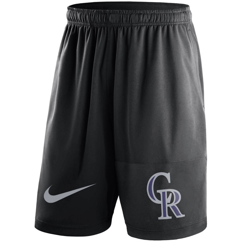 Men Colorado Rockies Black Dry Fly Shorts