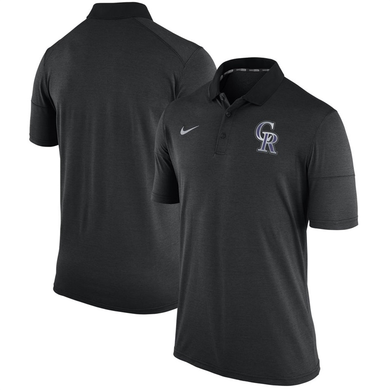 Men Colorado Rockies Black Fashion Polo Shirt