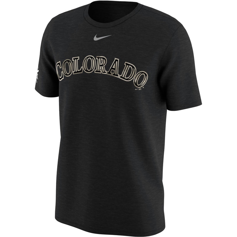 Colorado Rockies Black Memorial Day T-Shirt -  Men