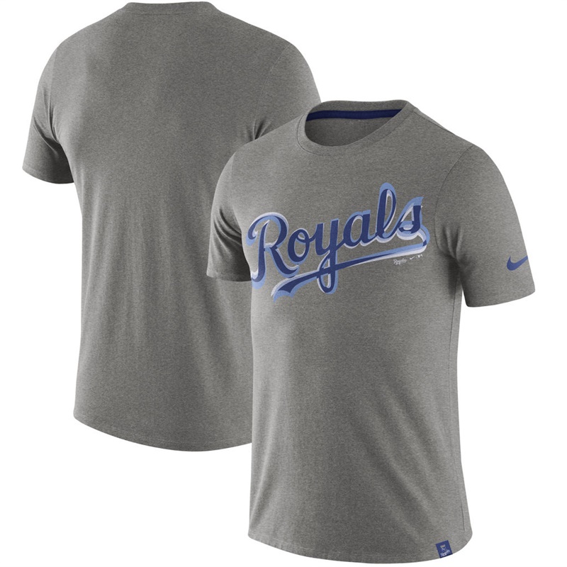 Men Kansas City Royals Heathered Gray Marled T-Shirt