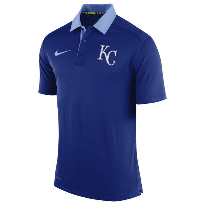 Men Kansas City Royals Royal Authentic Dri-FIT Elite Polo Shirt