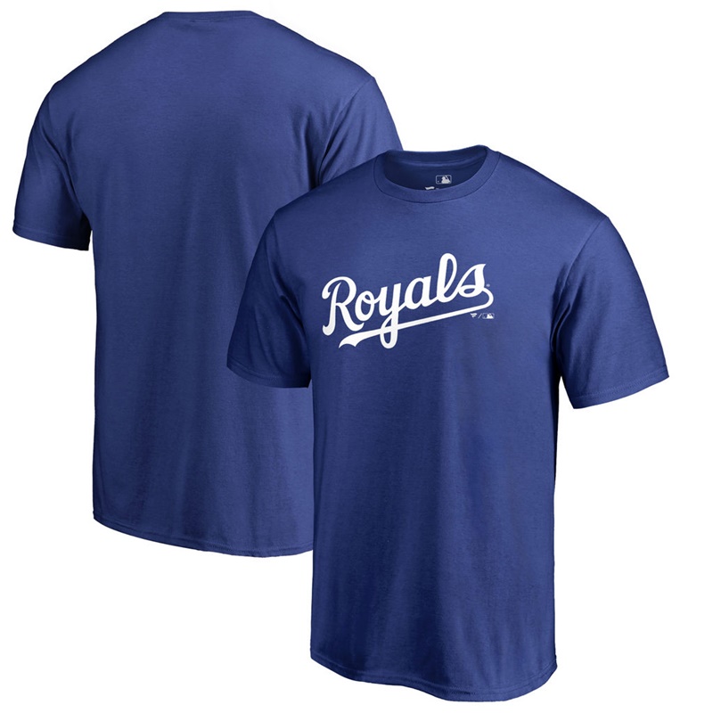 Men Kansas City Royals Big & Tall Team Wordmark Royal T-Shirt