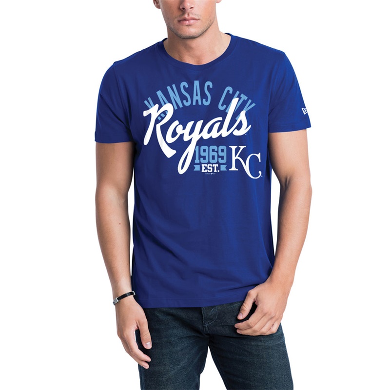 Men Kansas City Royals Royal Script Jersey T-Shirt