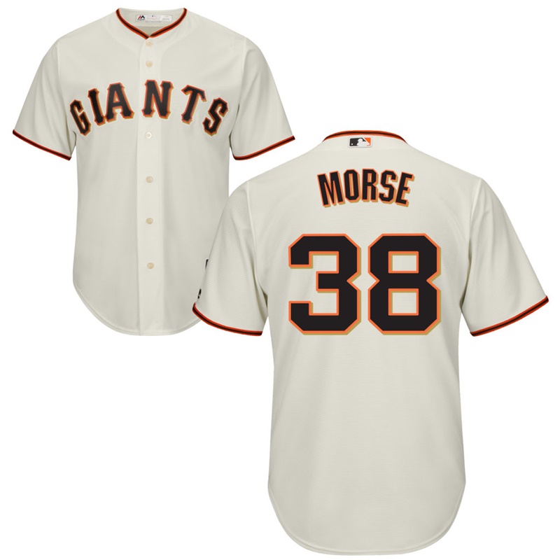 Men San Francisco Giants #38 Michael Morse Home Cream Cool Base Jersey