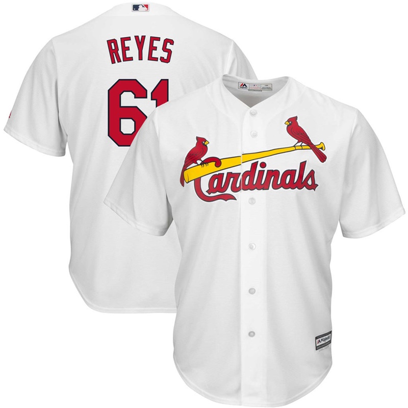 Men St. Louis Cardinals #61 Alex Reyes Home White Cool Base Jersey