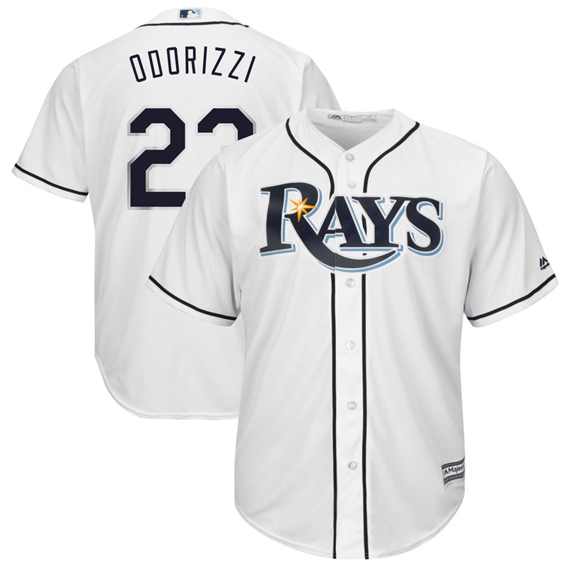 Men Jake Odorizzi #23 Tampa Bay Rays Replica Home White Cool Base Jersey