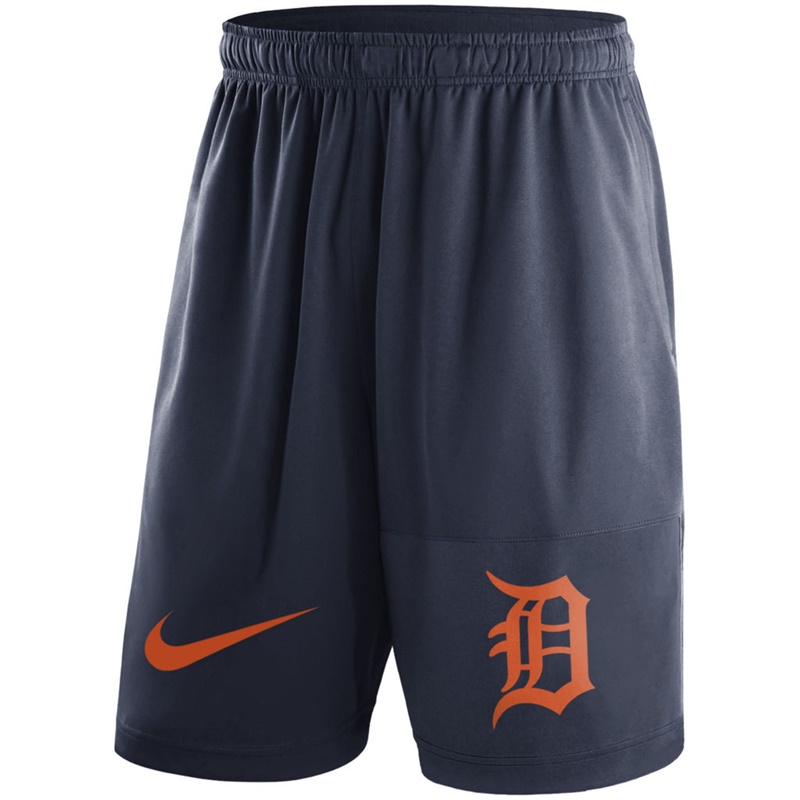 Men Detroit Tigers Navy Dry Fly Shorts