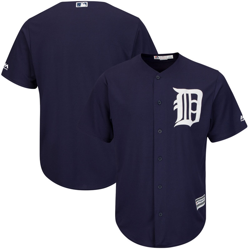 Men Detroit Tigers Navy Fashion Replica Team Jersey