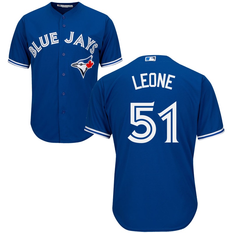 Men Toronto Blue Jays #51 Dominic Leone Alternate Royal Cool Base Jersey