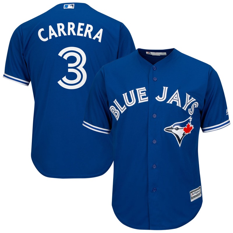 Men Toronto Blue Jays #3 Ezequiel Carrera Alternate Royal Cool Base Jersey