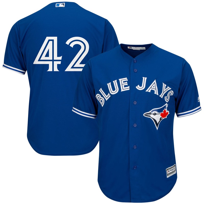 Men Toronto Blue Jays #42 Jackie Robinson Commemorative Royal Cool Base Jersey