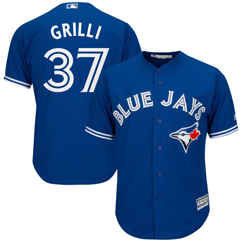 Men Jason Grilli #37 Toronto Blue Jays Alternate Royal Cool Base Jersey