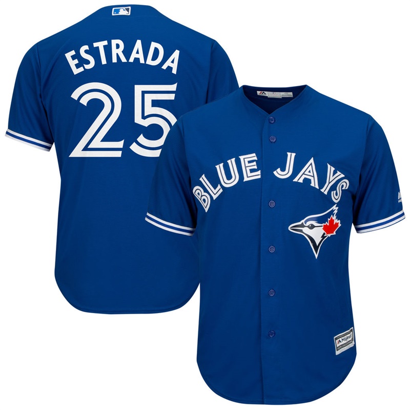 Men Toronto Blue Jays #25 Marco Estrada Alternate Royal Cool Base Jersey