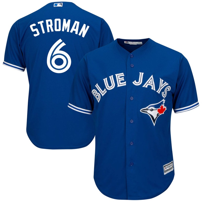 Men Toronto Blue Jays #6 Marcus Stroman Alternate Royal Cool Base Jersey