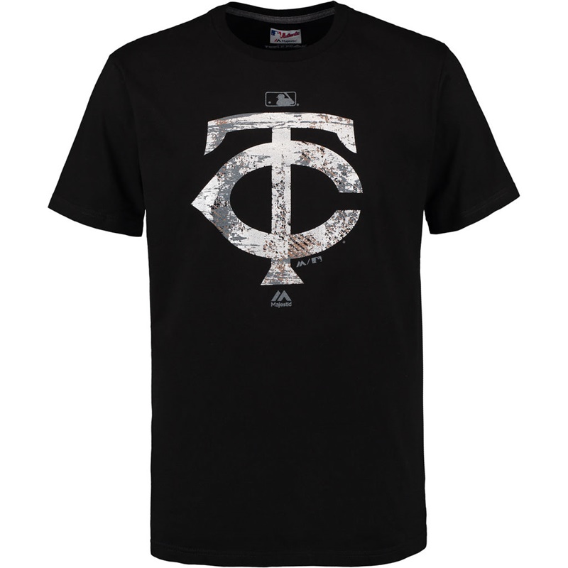 Minnesota Twins Black Clubhouse Fashion Foil T-Shirt -  Men