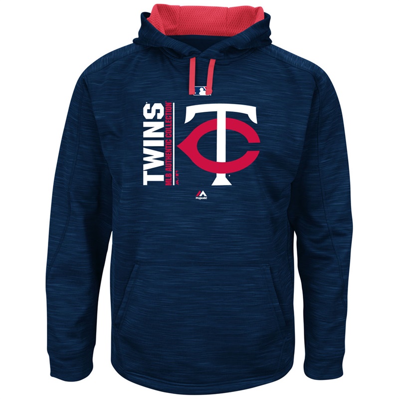 Men Minnesota Twins Navy Big & Tall Team Icon Streak Pullover Hoodie