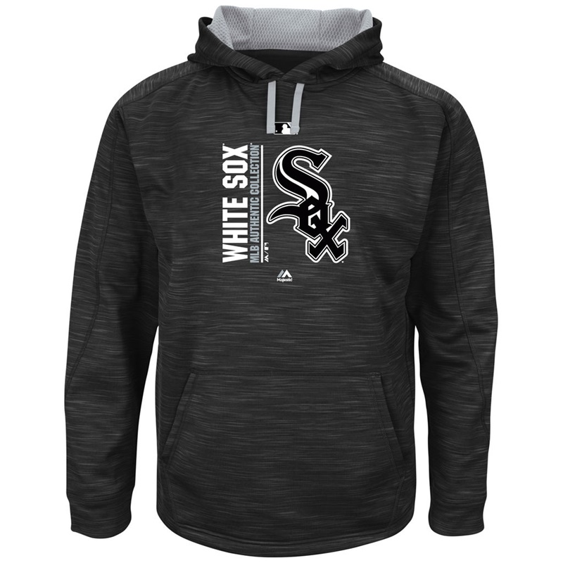 Men Chicago White Sox Black Big & Tall Team Icon Streak Pullover Hoodie