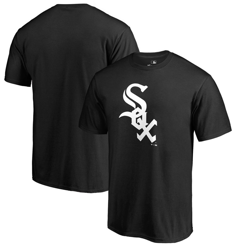 Men Chicago White Sox Big & Tall Team Wordmark Black T-Shirt