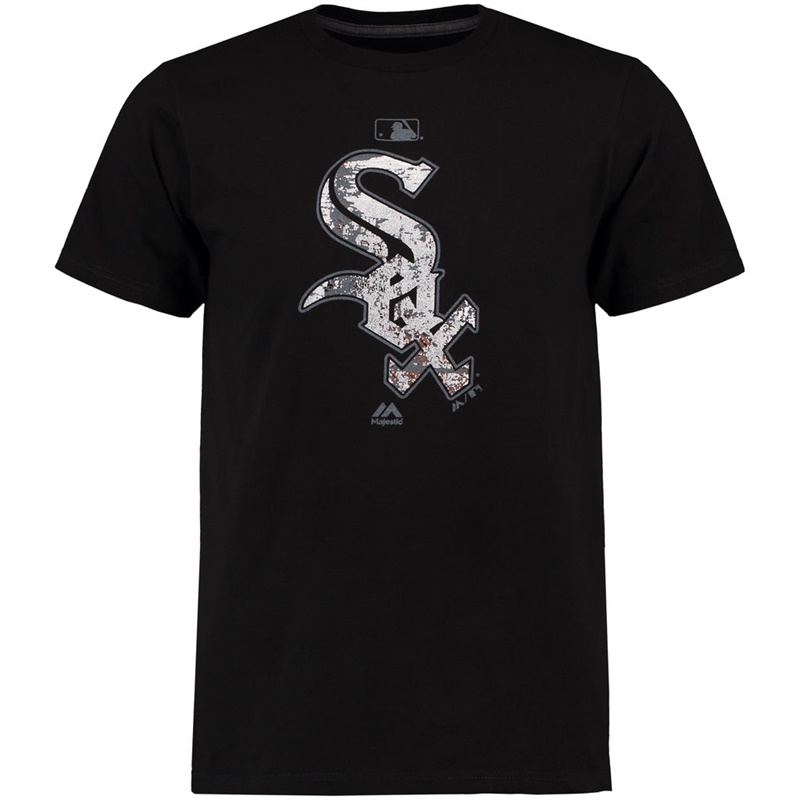 Chicago White Sox Black Clubhouse Fashion Foil T-Shirt -  Men