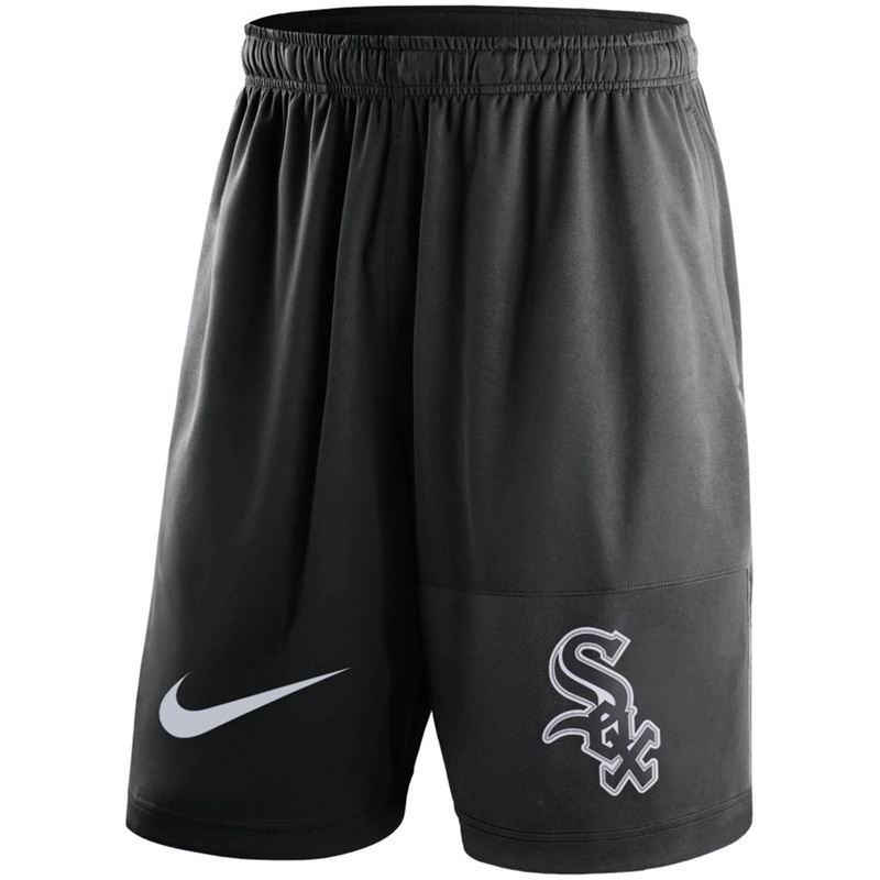 Men Chicago White Sox Black Dry Fly Shorts