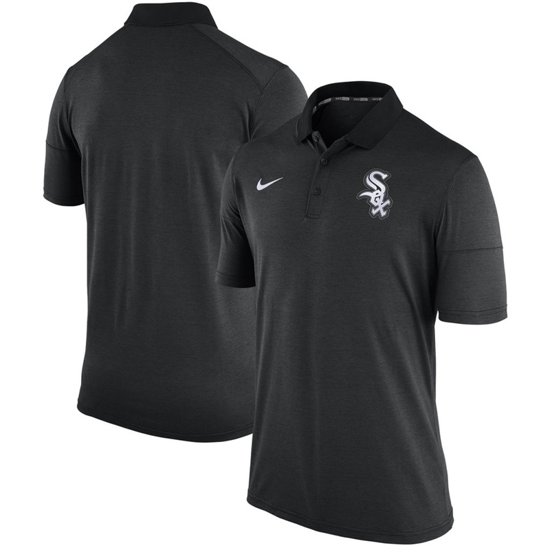 Men Chicago White Sox Black Fashion Polo Shirt