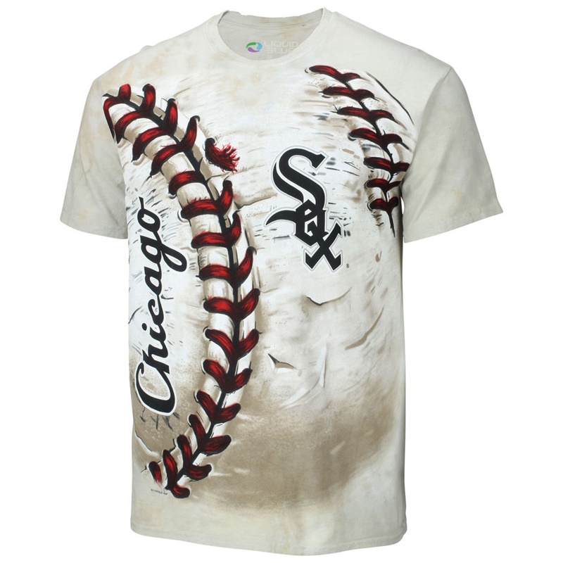 Men Chicago White Sox Hardball Tie-Dye Cream T-Shirt