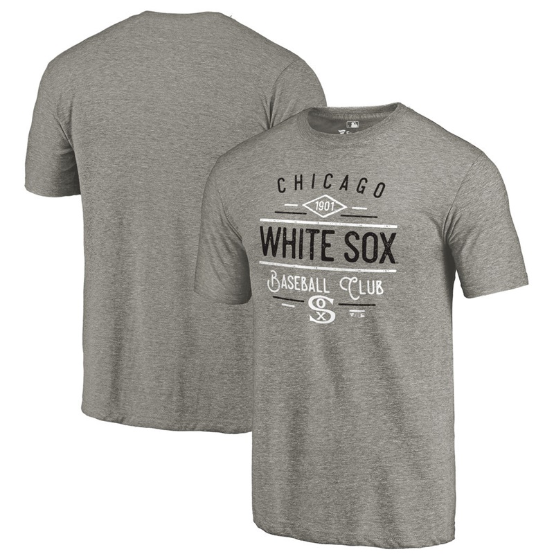 Chicago White Sox Gray Tri-Blend Doubleday T-Shirt - Men