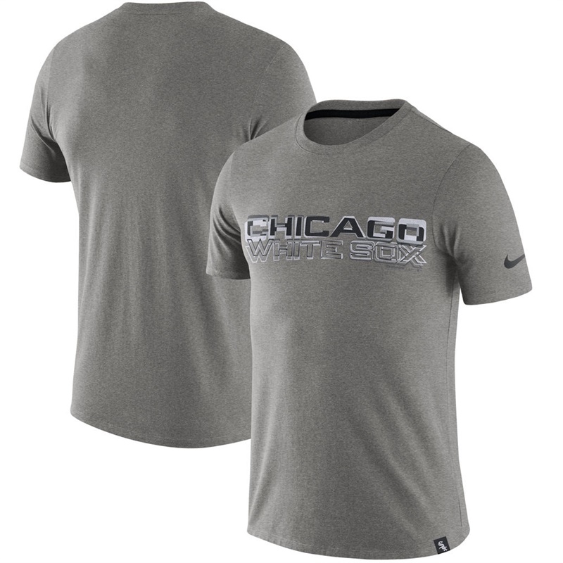 Men Chicago White Sox Heathered Gray Marled T-Shirt