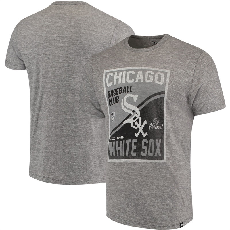 Chicago White Sox Heathered Gray Tri-Blend State T-Shirt- Men