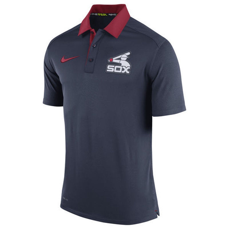 Men Chicago White Sox Navy Authentic Dri-FIT Elite Polo Shirt