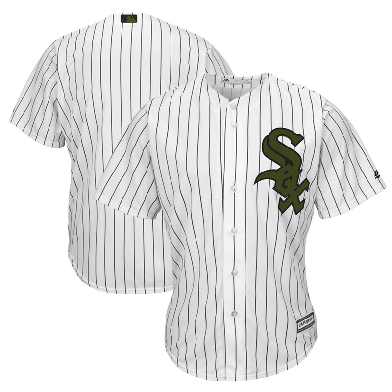 2017 Memorial Day Chicago White Sox Men White Cool Base Team Jersey