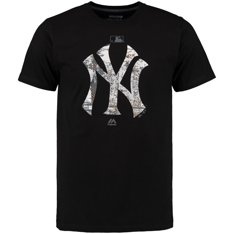 New York Yankees Black Clubhouse Fashion Foil T-Shirt -  Men