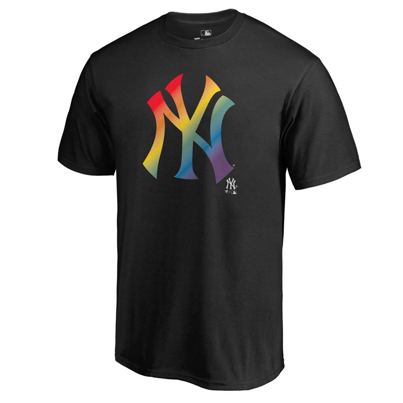 Men New York Yankees Pride Big & Tall Black T-Shirt