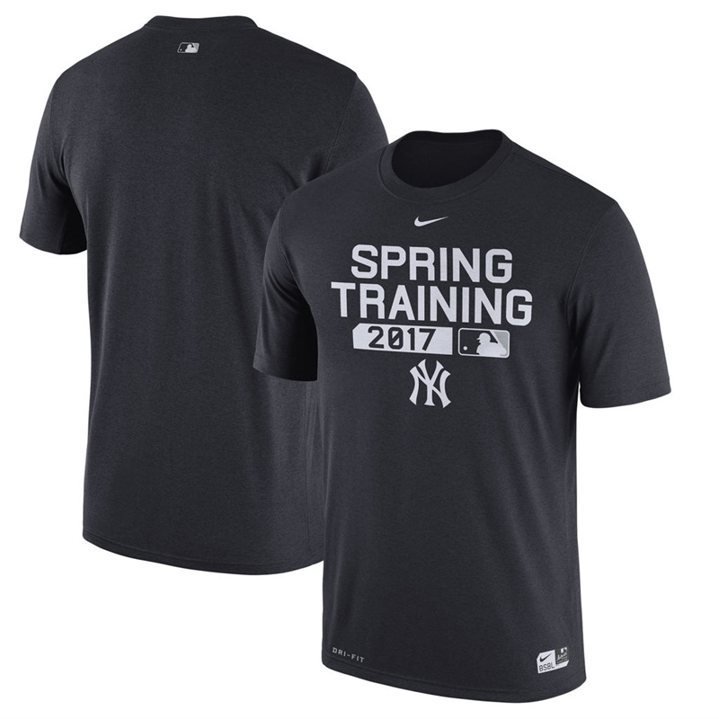 Men New York Yankees Navy 2017 Spring Training Team Issue Performance T-Shirt