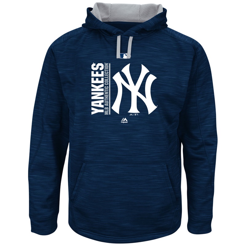 Men New York Yankees Navy Big & Tall Team Icon Streak Pullover Hoodie