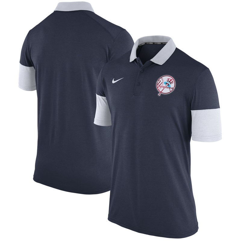 Men New York Yankees Navy Cooperstown Collection Polo Shirt