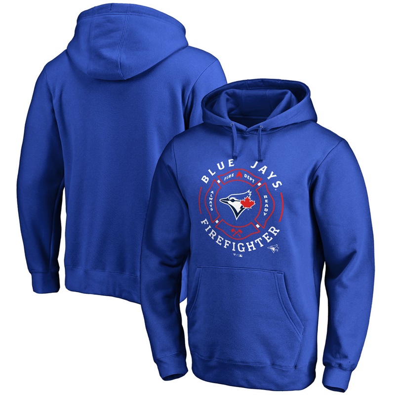 Mens Toronto Blue Jays Royal Firefighter Hoodie