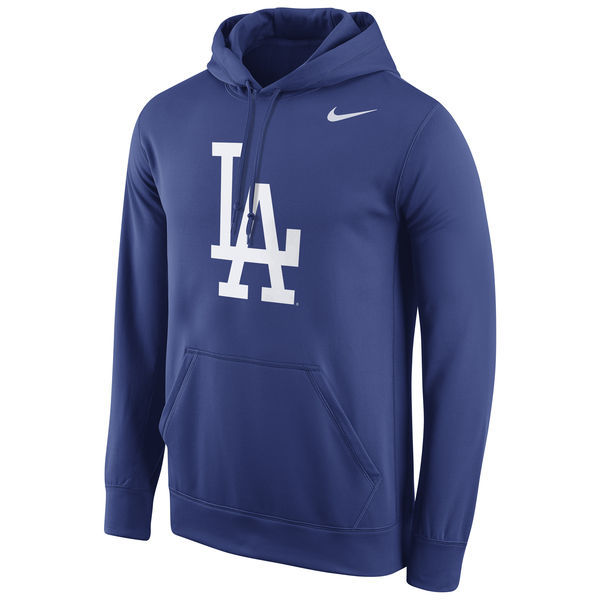 Men's Los Angeles Dodgers Royal Primary Logo Fleece Pullover Hoodie