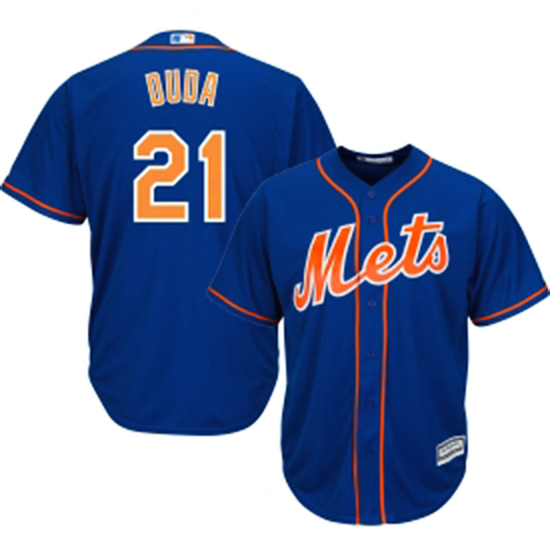 MLB Cool Base New York Mets #21 Lucas Duda Jersey