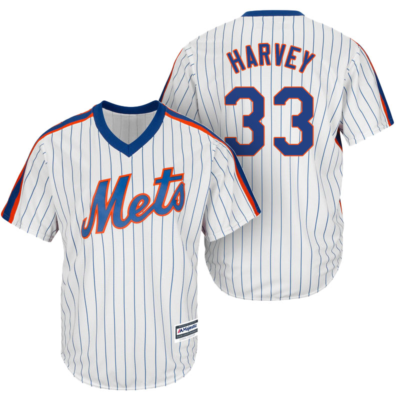 New York Mets #33 Matt Harvey White Official Cool Base Player Jersey